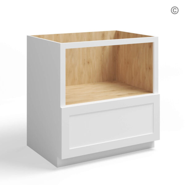 White Shaker Microwave Base Cabinet, white kitchen cabinets, rta cabinets