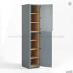 Gray Shaker 18" W Two Single Door Utility Pantry Cabinet - Image 2
