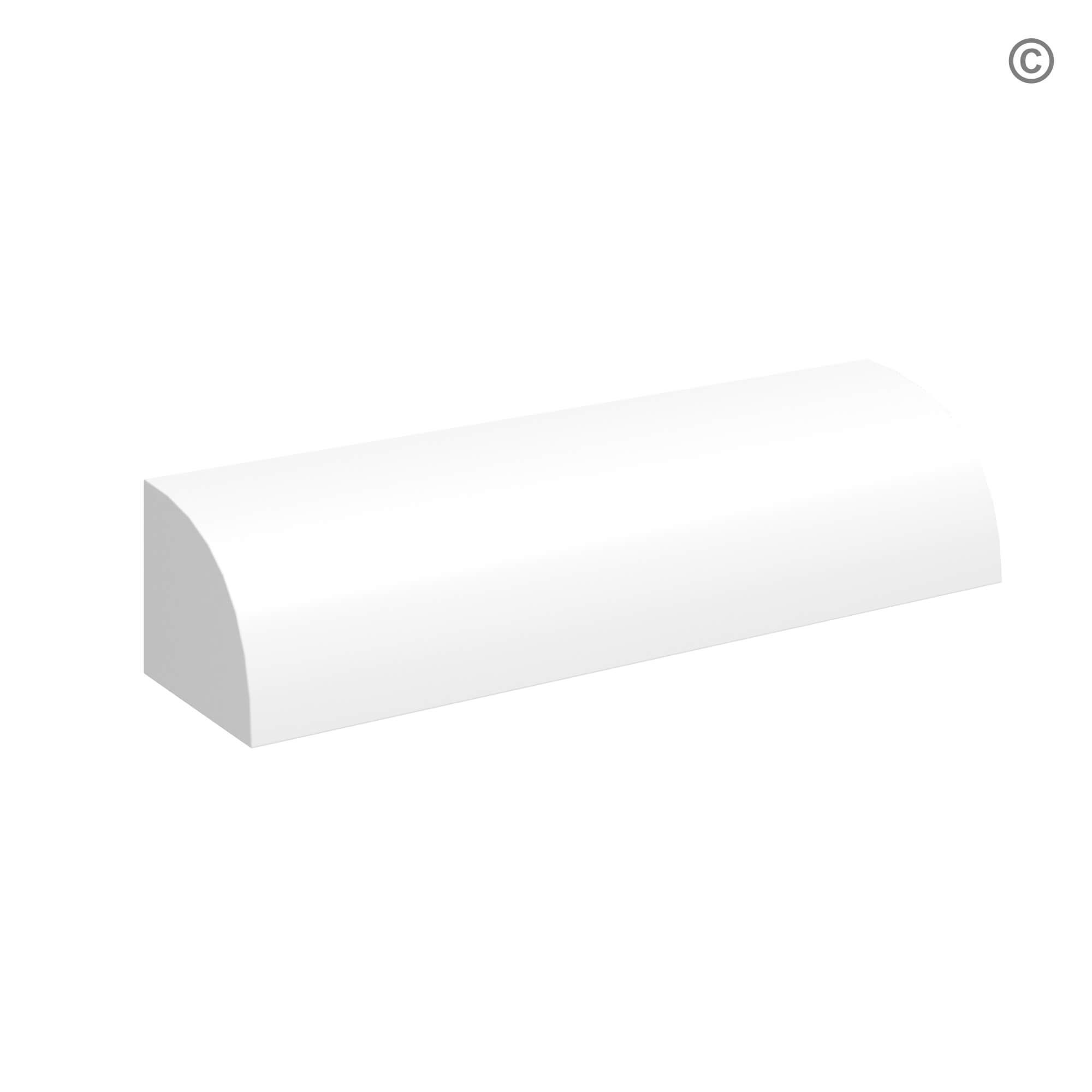 White Shaker Shoe Moulding