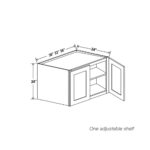 Shaker Espresso 24" H Refrigerator Wall Cabinet 24" Deep - Image 3