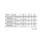 Treasure Chest Shaker 12" H Double Door Wall Cabinet - Image 5