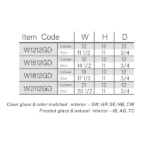 White Shaker 12" H Single Door Wall Cabinet with Glass Door - Image 4