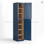 Navy Blue Shaker 18" W Two Single Door Utility Pantry Cabinet - Image 2