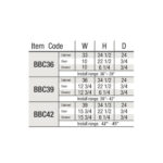 item code BBC36, BBC39, BBC42