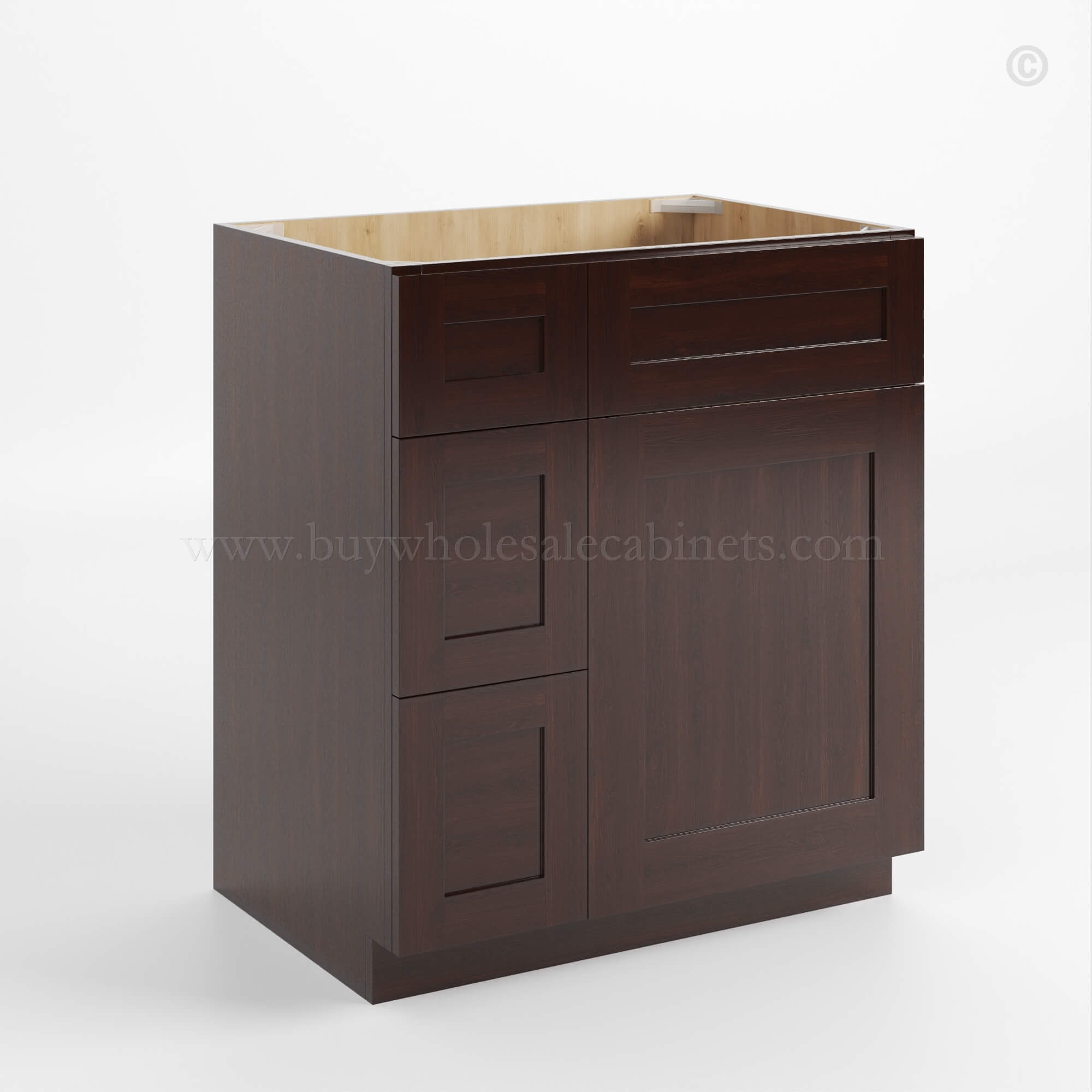 Shaker Espresso 30 W Vanity Combo with Drawers