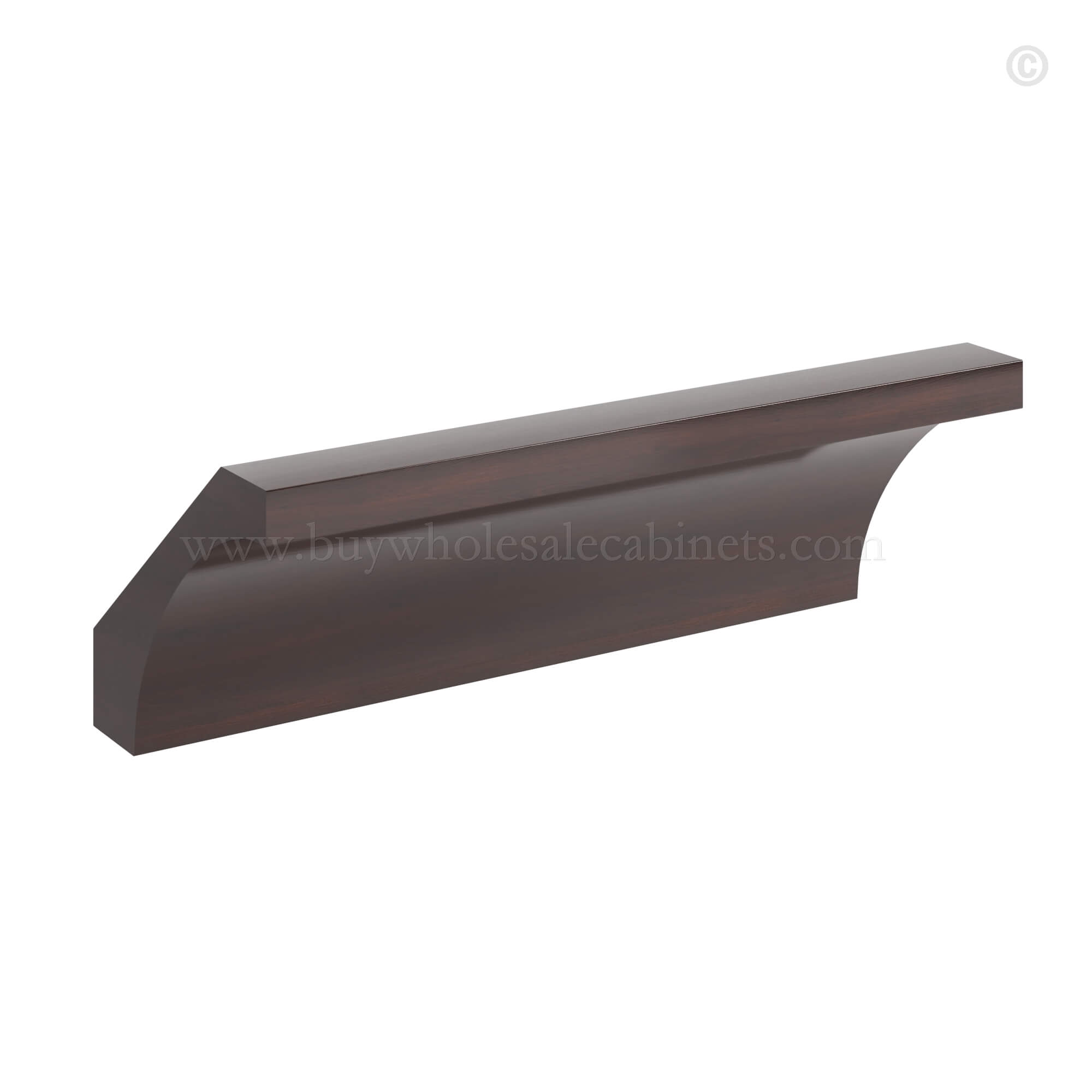 Shaker Espresso Cove Crown Moulding