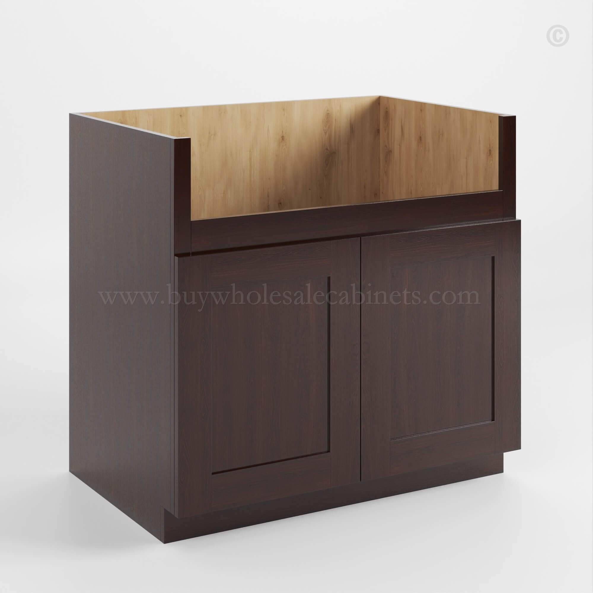 Shaker Espresso Farmhouse Sink Base