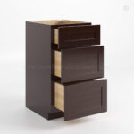 Shaker Espresso Vanity Drawer Base Cabinet image 1