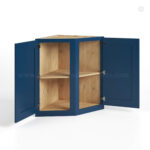 Navy Blue Shaker Base End Cabinet
