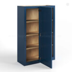 Navy Blue Shaker 42" H Wall Blind Cabinet - Image 2