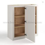 Dove White Slim Shaker Blind Corner Wall Cabinet - Image 2