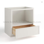 Dove White Slim Shaker Microwave Base Cabinet - Image 2