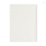 Dove White Slim Shaker Base Cabinet Front Face Sample