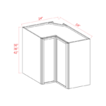 Slim Shaker Easy Reach Wall Cabinet