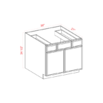 Slim Shaker Vanity Sink Drawer Base Cabinet