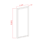 Dove White Slim Shaker Wall Decorative Door Panel - Image 2