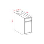 slim shaker cabinets, Slim shaker Base Waste Basket