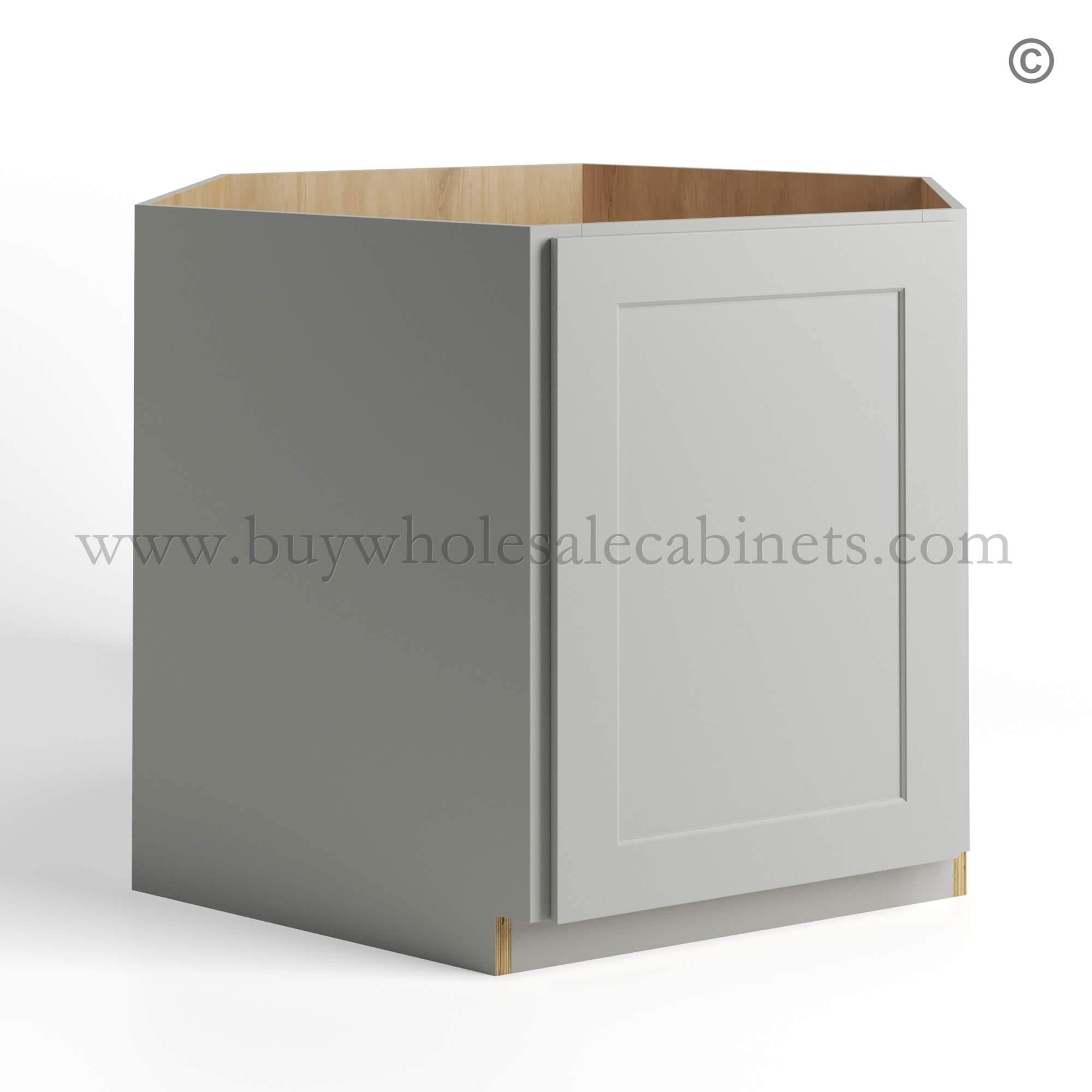 10 dorian-gray-shaker-corner-sink-base-cabinet-with-two-doors-and-two-false-drawers-closed (1) Dorian Gray Shaker Corner Sink Base Cabinet