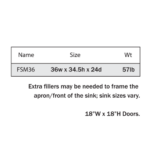 Charcoal Black Shaker Farm House Sink Base Cabinet - Image 5