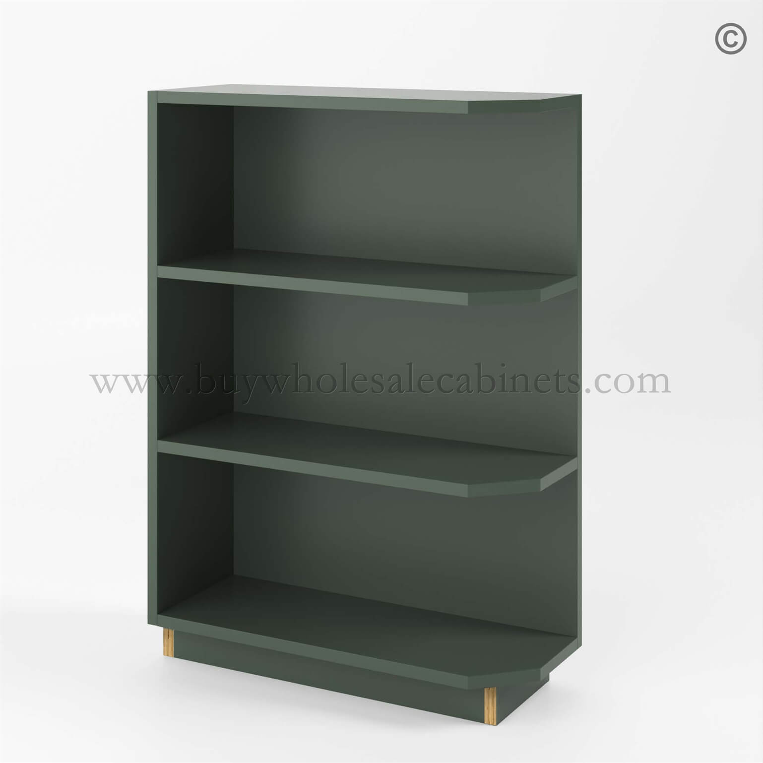15 slim-shaker-green-base-end-shelf-cabinet (1) Slim Shaker Green Base End Shelf Cabinet - Image 1