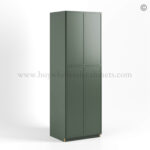 Slim Shaker Green Tall Pantry Cabinet 4 Doors