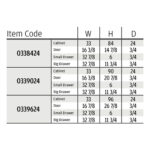 Frameless Gloss White Oven Pantry Cabinet 33"W - Image 4