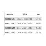 Slim Shaker Green Wall Diagonal Corner 24"W, 12"D - Image 4