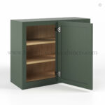 Slim Shaker Green Wall Blind Corner Cabinet - Image 2
