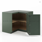 Slim Shaker Green Wall Easy Reach Cabinet - Image 2