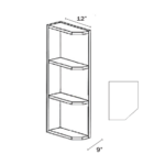 Slim Shaker Green Wall End Shelves - Image 2