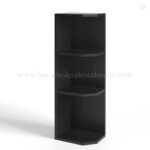 Charcoal Black Shaker Wall End Shelves