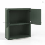 Slim Shaker Green Wall Microwave Cabinet - Image 2