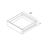 Slim Shaker Green Vanity Knee Drawer - Image 2