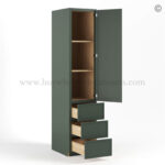 Slim Shaker Green Vanity Linen Cabinet - Image 2