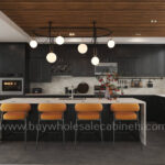 Charcoal Black Shaker Wall Easy Reach Cabinet - Image 5