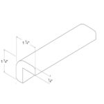 Frameless Outside Corner Molding, rta cabinets, wholesale cabinets