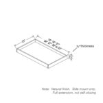 Slim Oak Roll Out Tray - Image 2