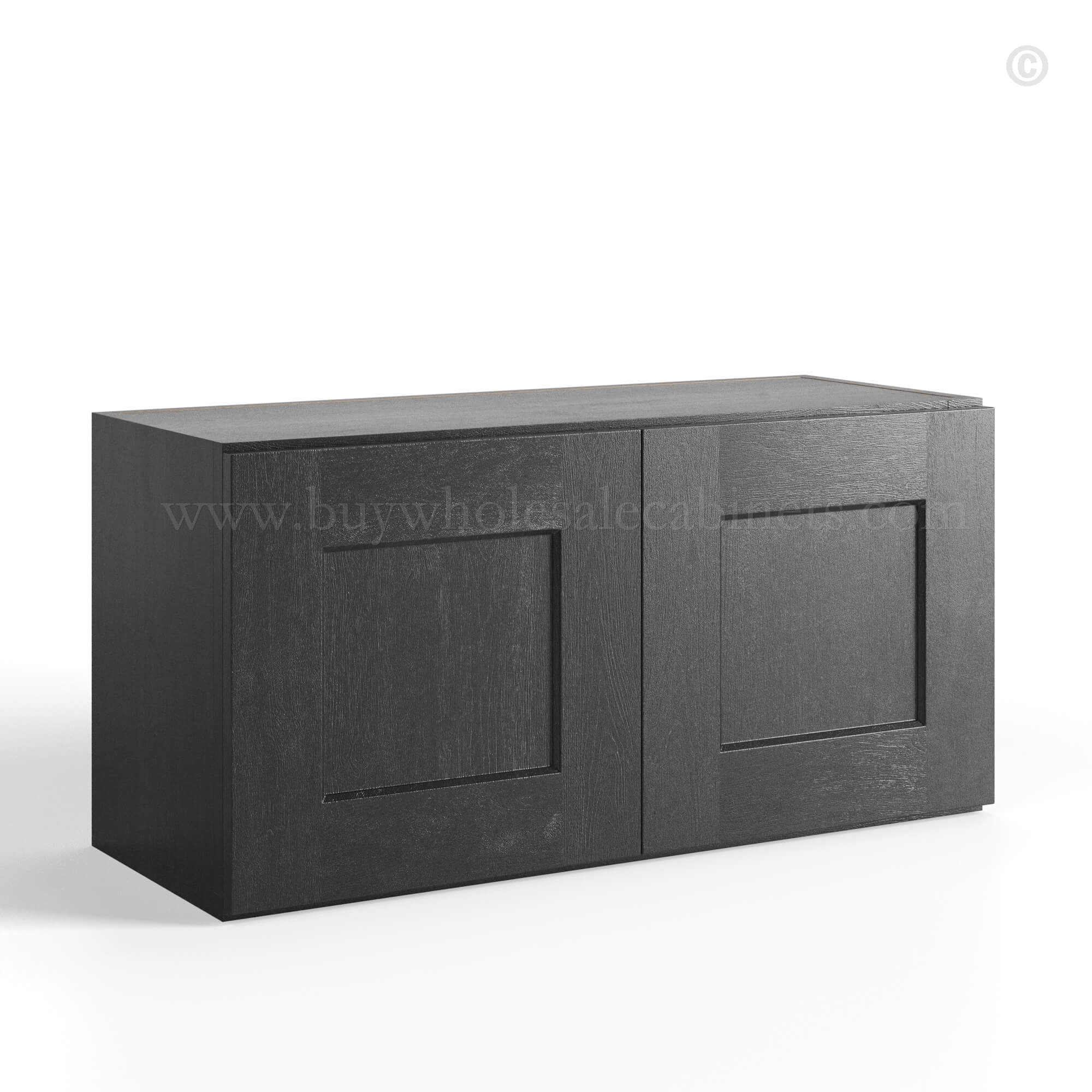 26 modern-slate-shaker-wall-cabinets-15-H-with-two-doors-closed charcoal black shaker wall cabinets 15 H with two doors closed, rta cabinets, wholesale cabinets