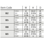 item code frameless, rta cabinets