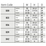 item code frameless, rta cabinets