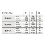 item code frameless, rta cabinets