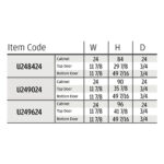 item code frameless, rta cabinets