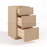 Slim Oak Shaker Vanity Drawer Base Cabinet, rta cabinets, wholesale cabinets