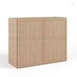 Slim Oak Shaker Double Door Wall Microwave Bridge Cabinet, rta cabinets, wholesale cabinets