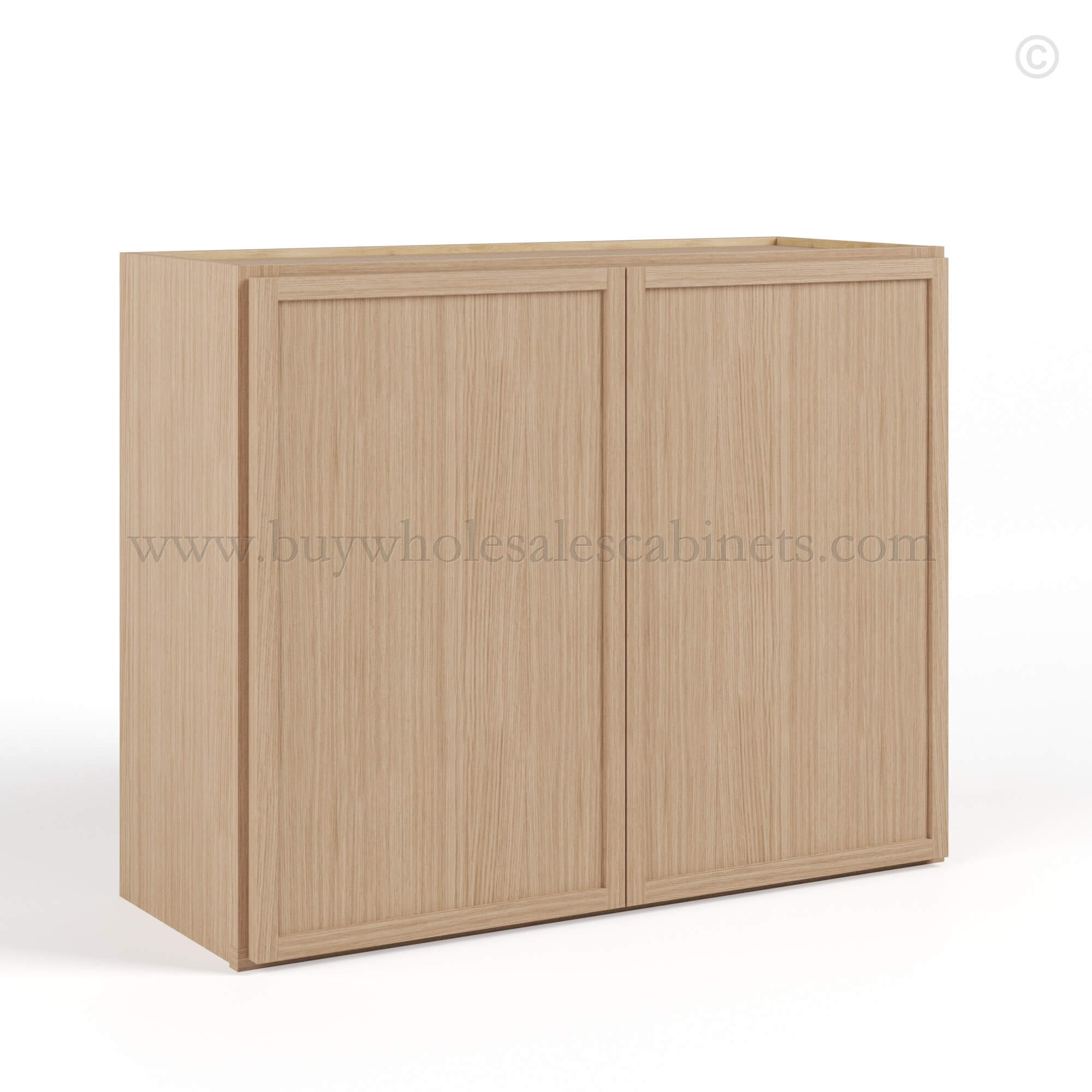 Slim Oak Shaker Double Door Wall Microwave Bridge Cabinet, rta cabinets, wholesale cabinets