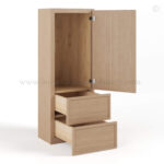 Slim Oak Shaker Double with Drawers Wall Cabinet, rta cabinets, wholesale cabinets