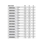 Slim Oak Shaker Refrigerator Wall Cabinet with Double Door - Image 4