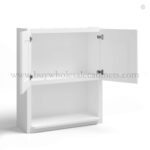 White Shaker Microwave Wall Cabinet - Image 2