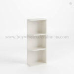 Charleston White Raised Panel Open End Shelf (Reversible)