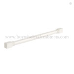 Charleston White Raised Panel Classic Decorative Leg